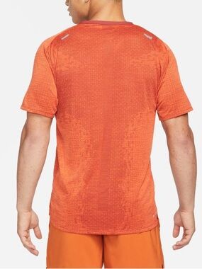 Nike | Shirts | Nike Advanced Tech Orange Short Sleeve Drifit Training ...